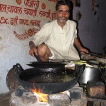 Indische Küche offenes Feuer