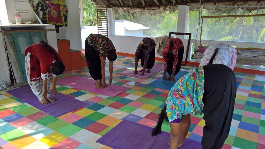 Yoga in der Joyvita-Werkstatt