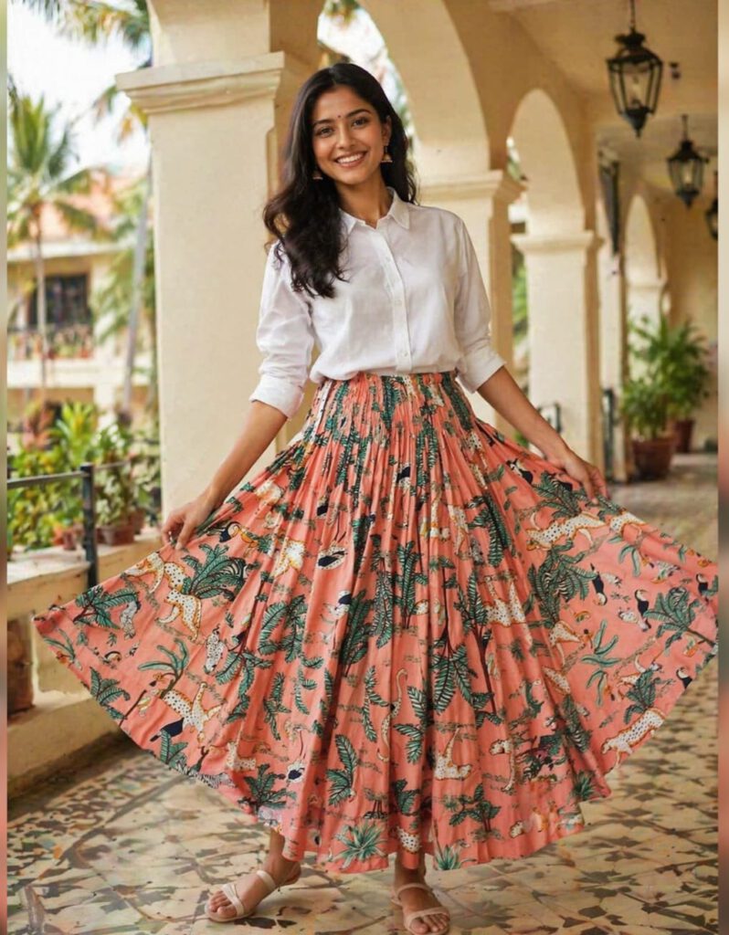 JOYVITA weiter Rock - orange 