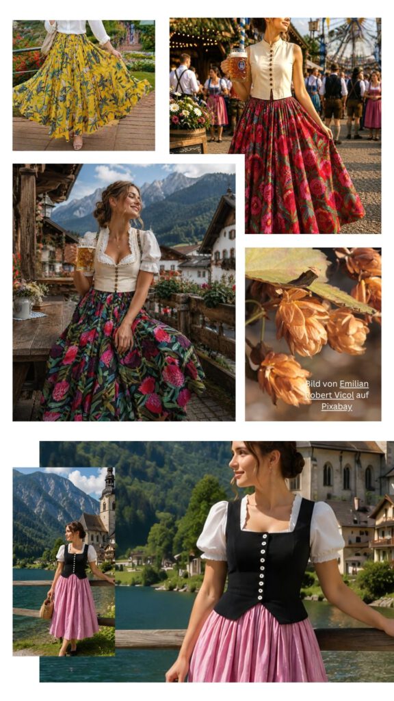 weite Röcke als Alternativ für Dirndl